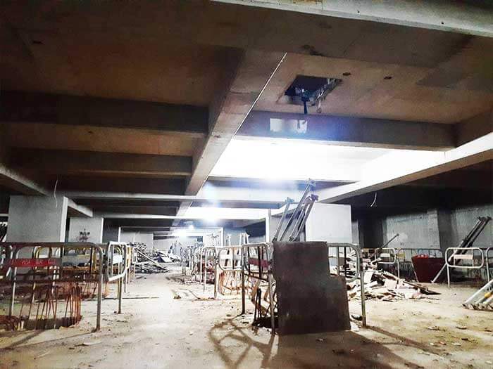 竹北集合大樓地下結構使用高強度混凝土 竹北集合大樓地下結構使用高強度混凝土